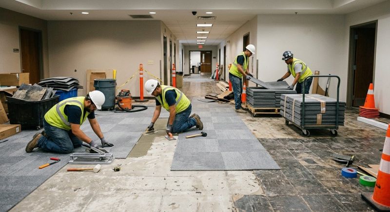 Our team working on Flooring Service projects in Seattle, WA